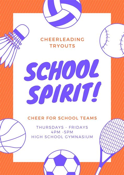 Free printable, customizable sports poster templates .